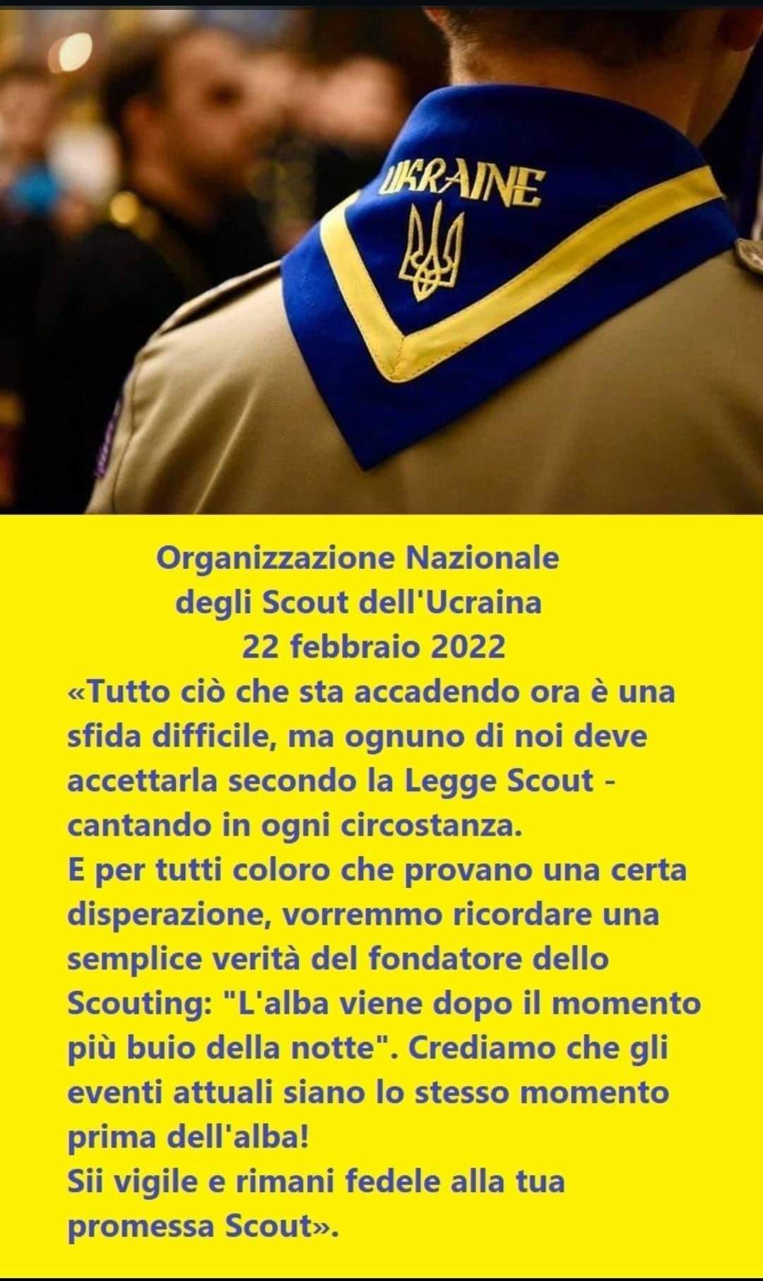 Comunicato scout ucraini